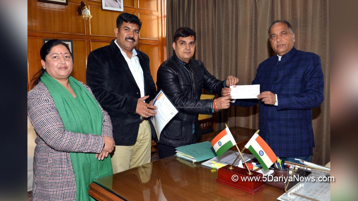 Jai Ram Thakur, Himachal Pradesh, Himachal, Bharatiya Janata Party, BJP, BJP Himachal, Shimla, Chief Minister of Himachal Pradesh, BJP Himachal Pradesh, Chief Minister Relief Fund