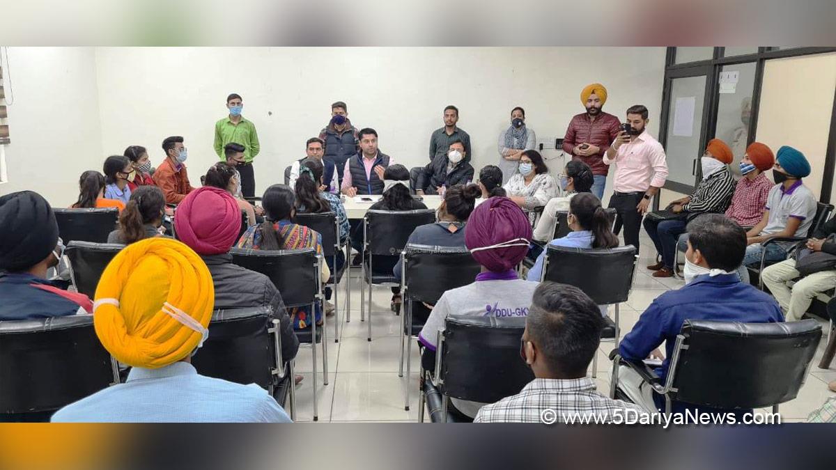 Sukhwinder Singh Bindra, Punjab Youth Development Board,Congress, Chandigarh, Punjab Congress, Government of Punjab, Punjab Government, Punjab, PYDB