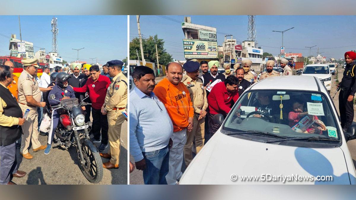 Sunder Sham Arora, Punjab Pradesh Congress Committee, Congress, Chandigarh, Punjab Congress, Government of Punjab, Punjab Government, Punjab, Hoshiarpur, No-Challan Day, Sadak Surakhya Mera Farz, Road Safety