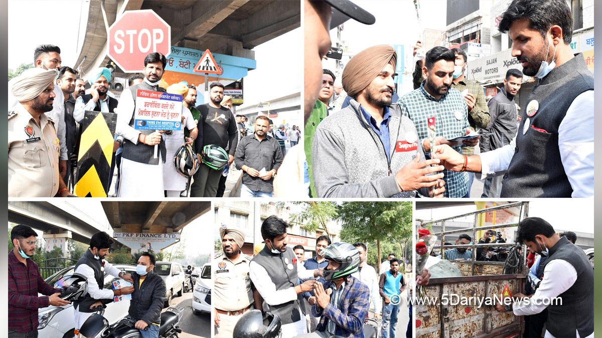 Amrinder Singh Raja Warring, Congress, Punjab Congress, Punjab Transport Minister, Transport Minister of Punjab, Amarinder Singh Raja Warring, No-Challan Day, Sadak Surakhya Mera Farz, Road Safety, Jalandhar