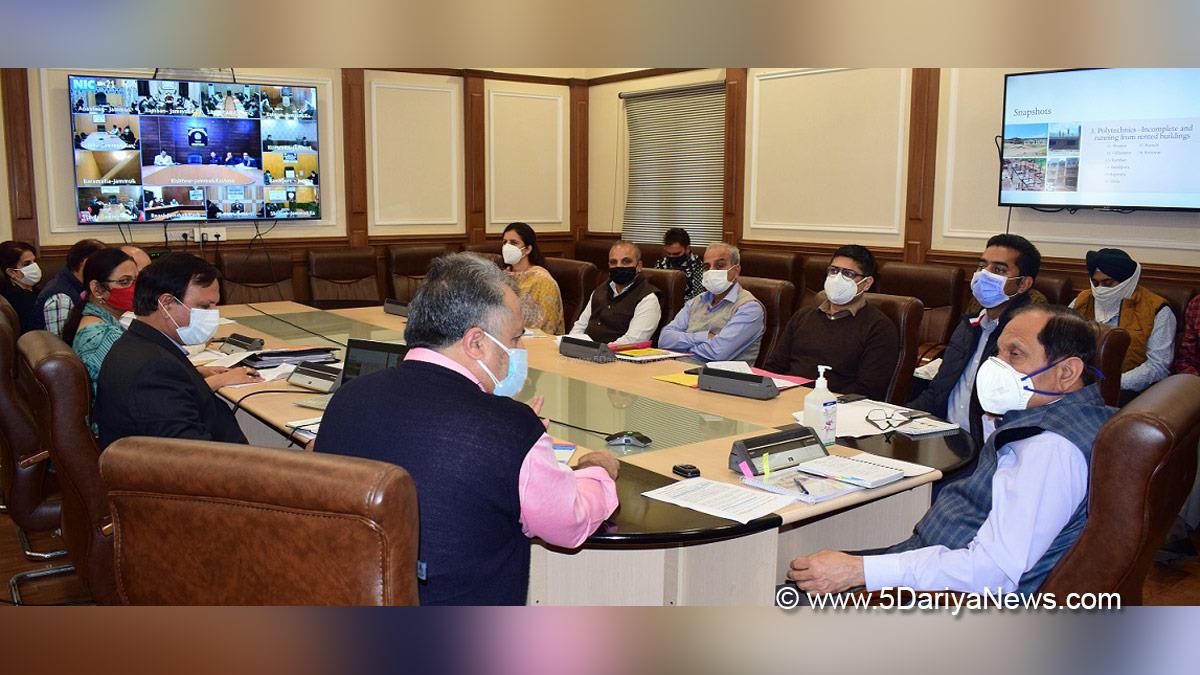 Rajiv Rai Bhatnagar, Rajeev Rai Bhatnagar, Advisor to Lieutenant Governor, Srinagar, Kashmir, Jammu And Kashmir, Jammu & Kashmir, Skill Development Department, Dr. Shahid Iqbal Choudhary