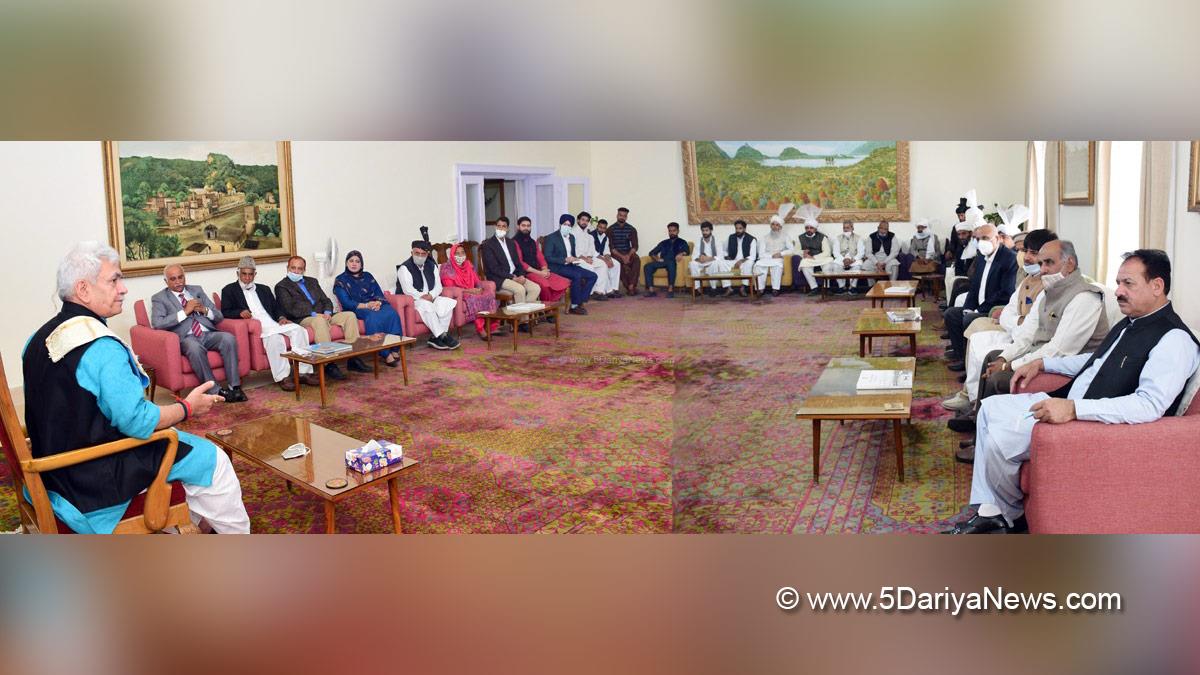 Manoj Sinha, Lieutenant Governor J&K, Raj Bhavan, Jammu, Kashmir, Jammu And Kashmir, Jammu & Kashmir, Gurjar Desh Charitable Trust, Adv Shah Mohammed Choudhary