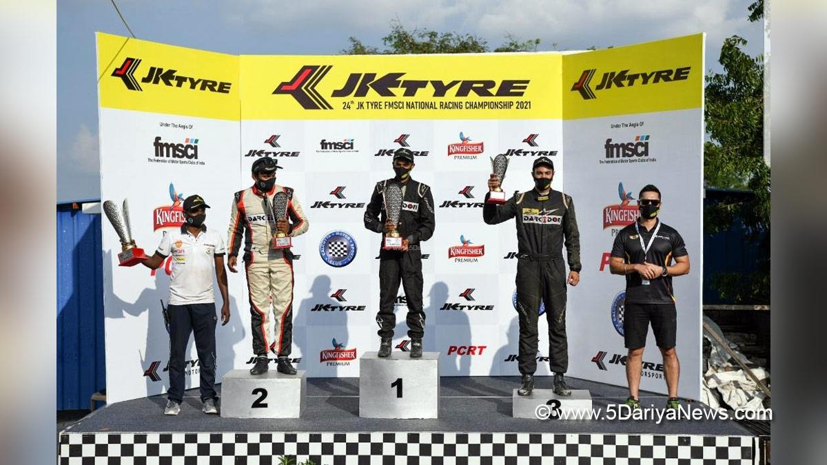 Sports News, TS Diljith, Tijil Rao, Coimbatore, Coimbatore, 24th JK Tyre FMSCI National Racing Championship