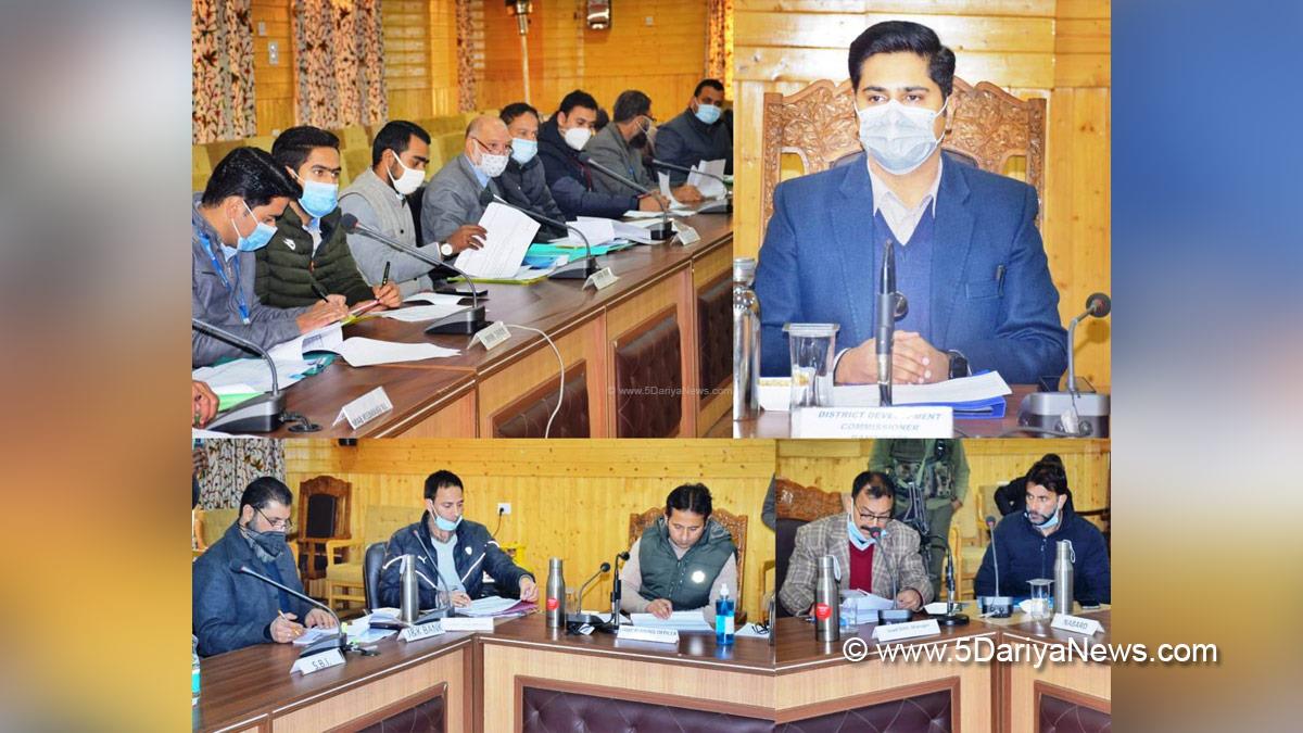 Deputy Commissioner Bandipora, Dr Owais Ahmad, Bandipora, Kashmir, Jammu And Kashmir, Jammu & Kashmir, District Level Review Committee, District Consultative Committee