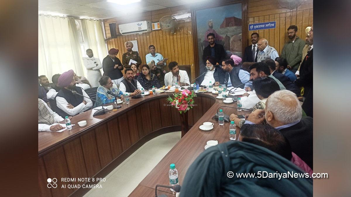 Sukhjinder Singh Randhawa, Punjab Pradesh Congress Committee, Congress, Punjab Government, Government of Punjab, Punjab Congress, Amrinder Singh Raja Warring, Amarinder Singh Raja Warring, Sri Muktsar Sahib