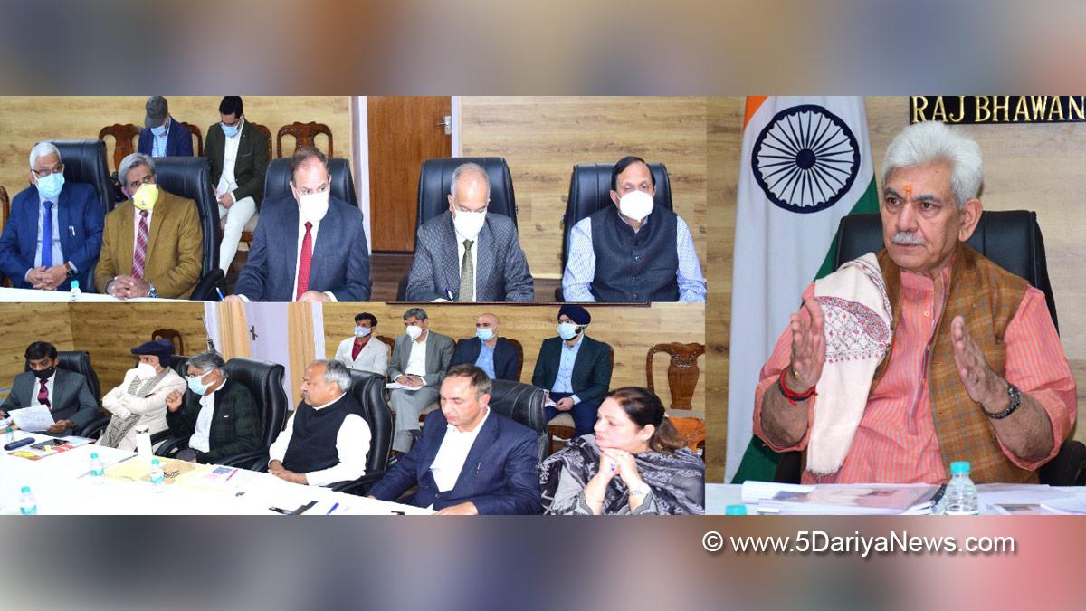 Manoj Sinha, Lieutenant Governor J&K, Raj Bhavan, Jammu, Srinagar, Kashmir, Jammu And Kashmir, Jammu & Kashmir, Azadi Ka Amrit Mahotsav, 75th Anniversary of Indian Independence, 75th years of Independence, Choice Based Credit System