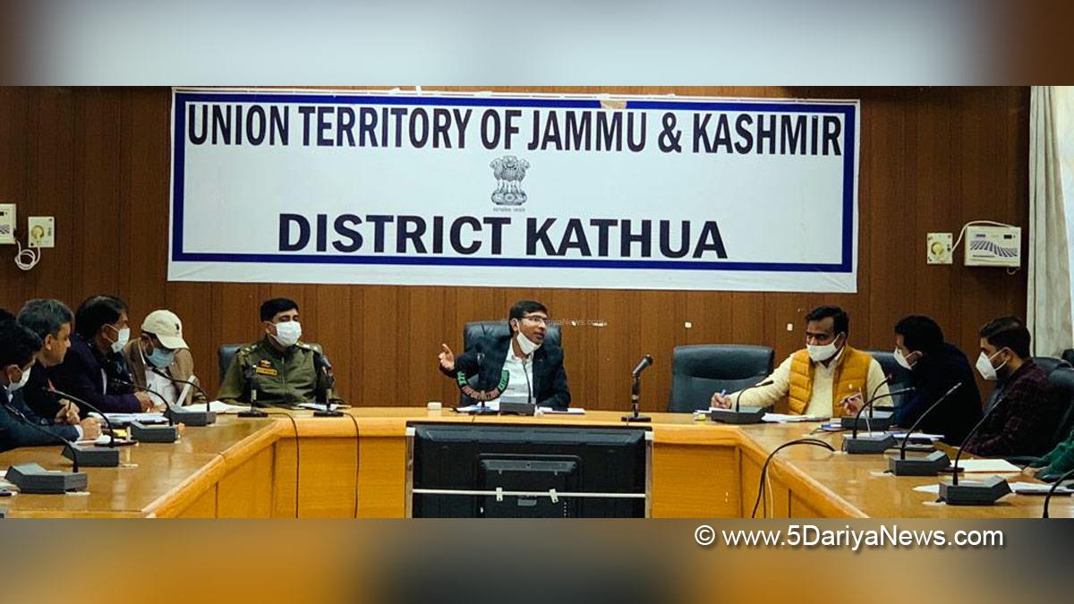 DDC Kathua, District Development Commissioner Kathua, Rahul Yadav, Kathua, Kashmir, Jammu And Kashmir, Jammu & Kashmir, District Level Task Force Committee, DLTFC, Mission Youth