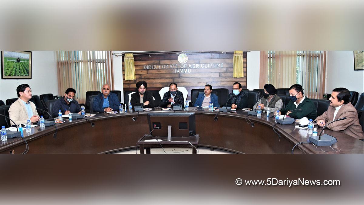 Agriculture, Director Agriculture Jammu, K. K. Sharma, Jammu, Jammu And Kashmir, Jammu & Kashmir, Ram Savak