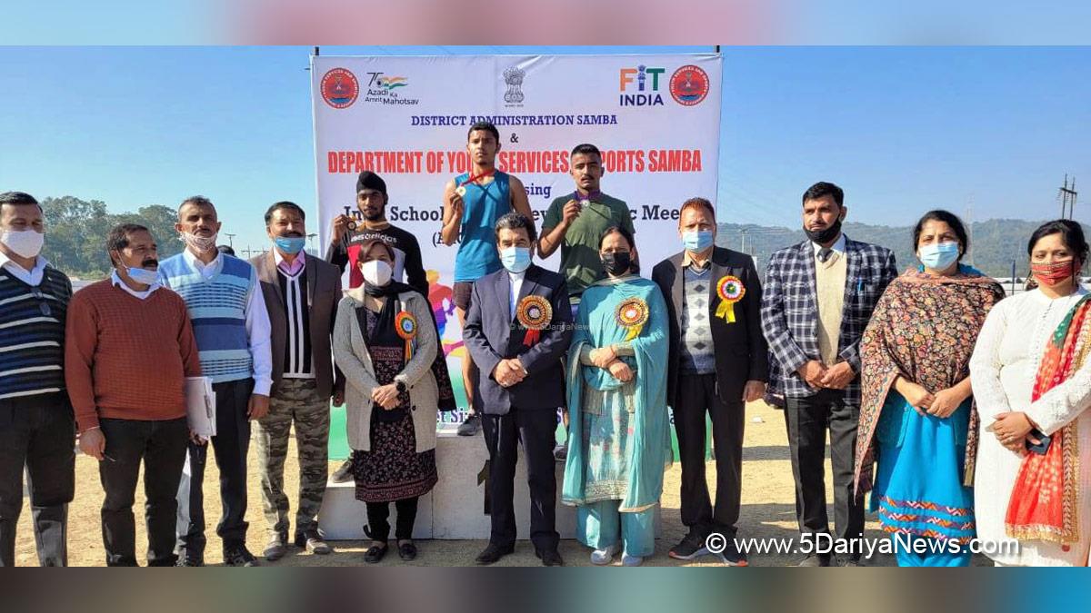 Director Youth Services and Sports, Gazanfar Ali, Deputy Commissioner Samba, Anuradha Gupta, Samba, Kashmir, Jammu And Kashmir, Jammu & Kashmir
