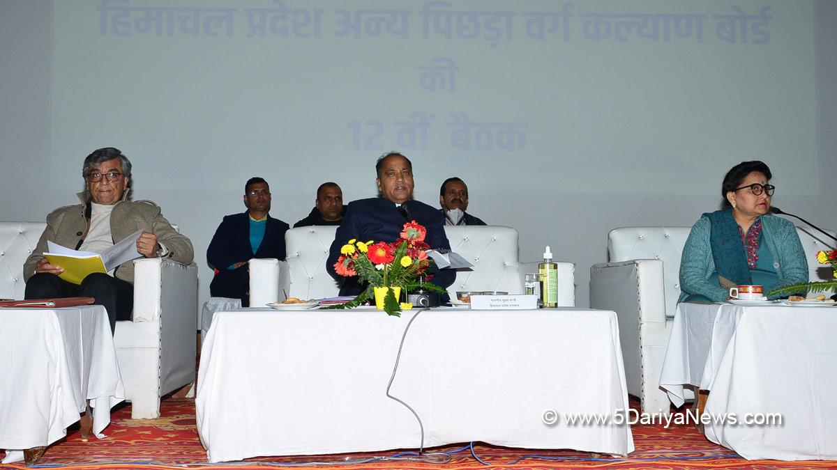 Jai Ram Thakur, Himachal Pradesh, Himachal, Bharatiya Janata Party, BJP, BJP Himachal, Dharamshala, Chief Minister of Himachal Pradesh, BJP Himachal Pradesh, Sarveen  Chaudhary, Himachal Pradesh Backward Classes Welfare Board 