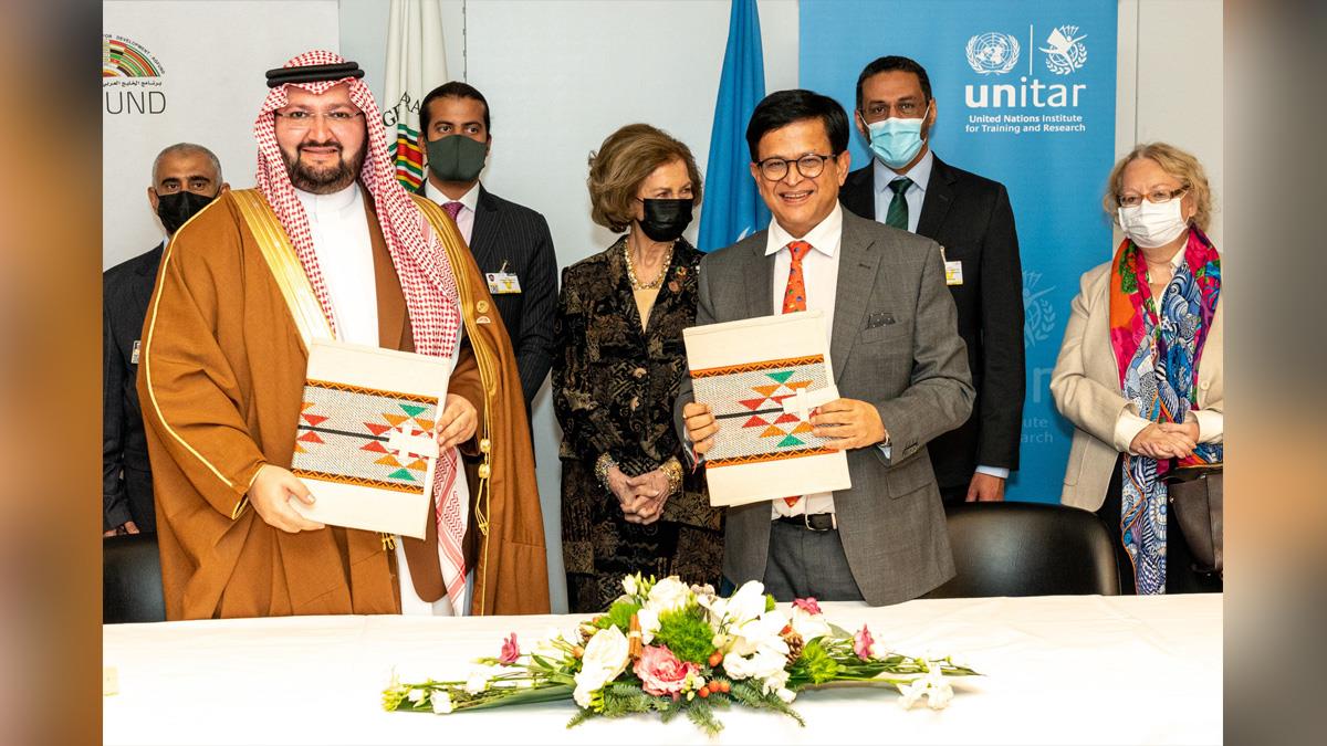 United Nations Institute for Training and Research, UNITAR, Arab Gulf Program for Development, AGFUND, Geneva, Switzerland, Prince Abdul Aziz Bin Talal Al Saud, Nikhil Seth