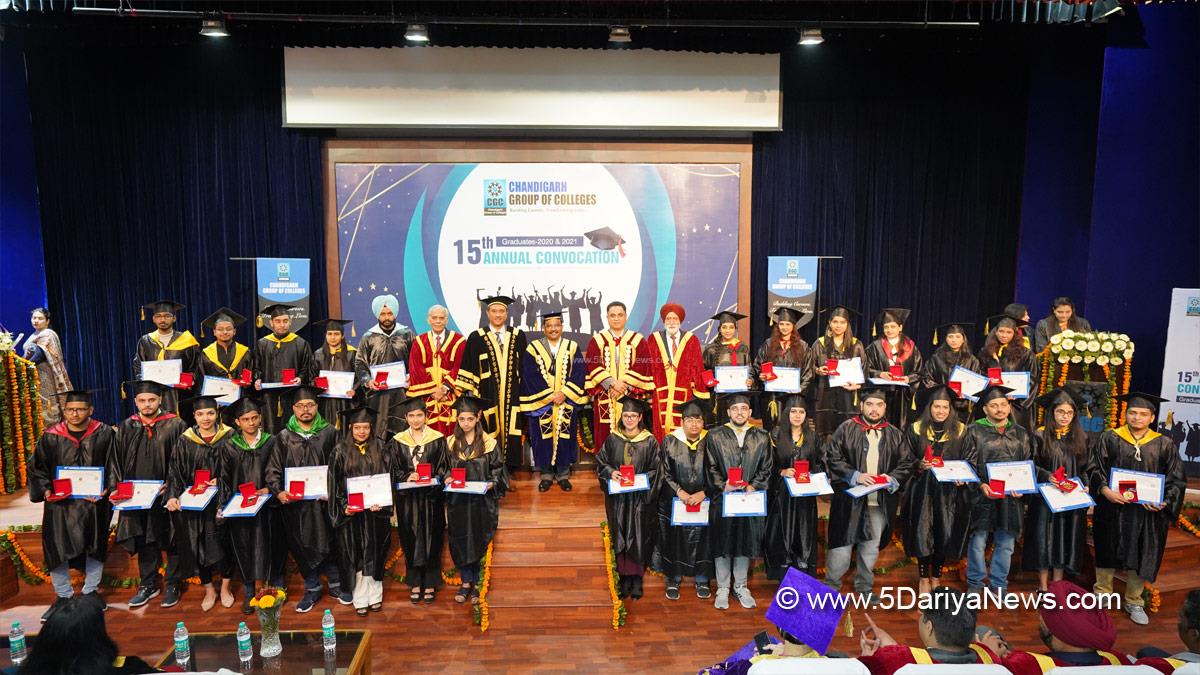 3000+ degrees conferred on the 1st day of the 15th Annual Convocation Ceremony at CGC Landran