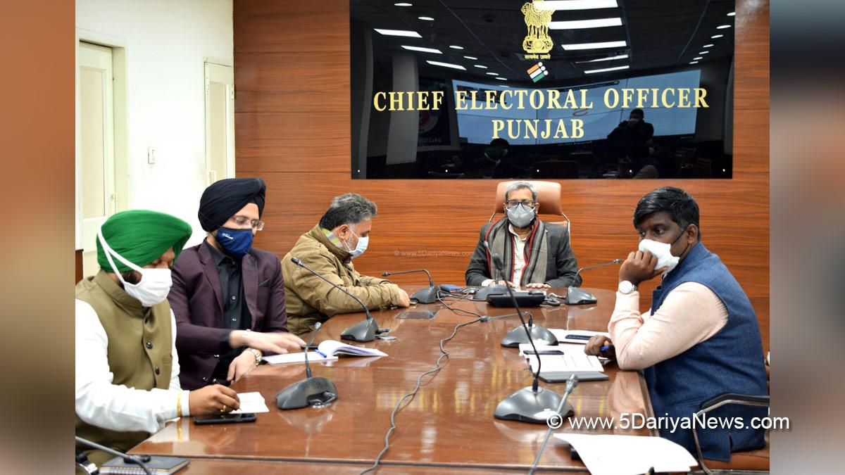Punjab Election-2022, Punjab Election, Election Commision Punjab, ECI, Punjab Assembly Elections 2022, Election Commission of India, Chief Electoral Officer Punjab, Dr S Karuna Raju