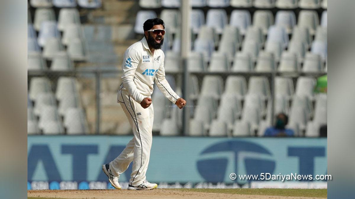 Sports News, Cricket, Cricketer, Player, Bowler, Batsman, Ajaz Patel, Player of the Month