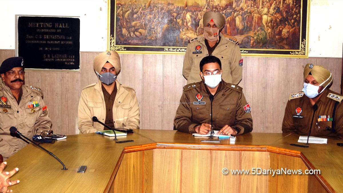 Crime News Punjab, Punjab Police, Police, Crime News, Mansa Police, Mansa