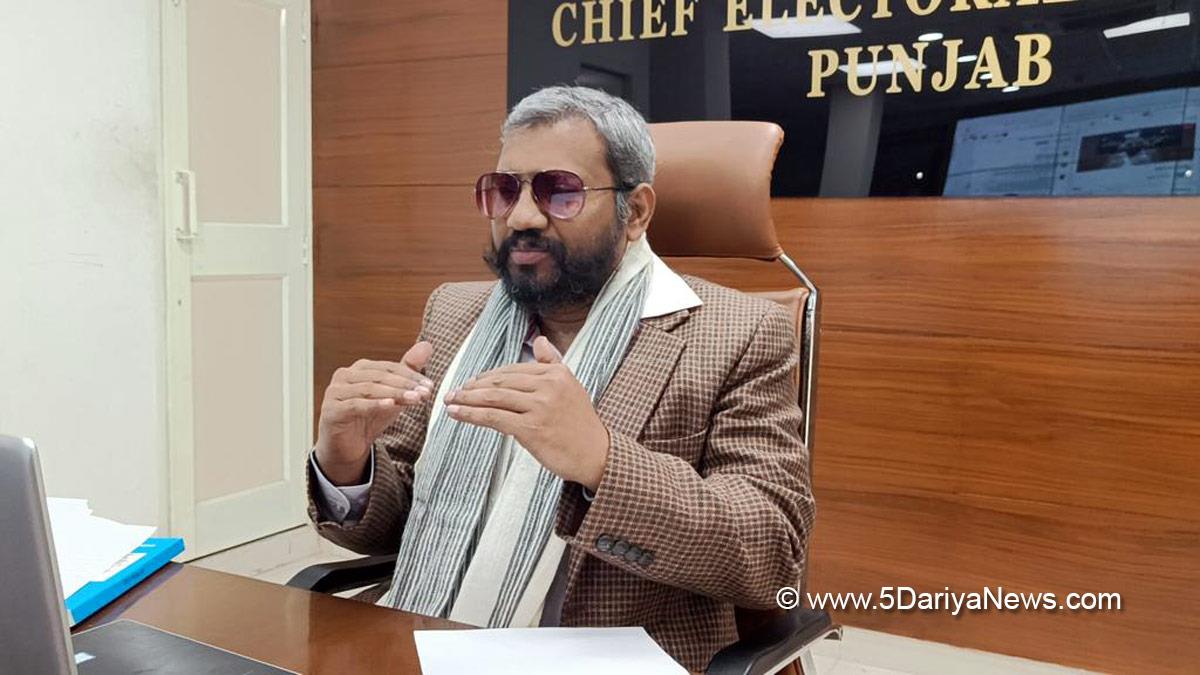 Punjab Election-2022, Punjab Election, Election Commision Punjab, ECI, Punjab Assembly Elections 2022, Election Commission of India, Chief Electoral Officer Punjab, Dr S Karuna Raju