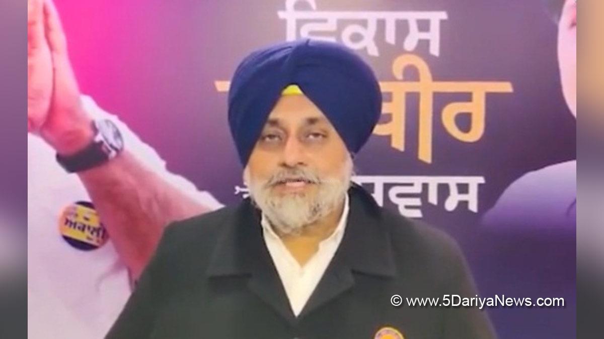Sukhbir Singh Badal, Sukhbir Badal, Chandigarh, Shiromani Akali Dal, President, Bhagwant Mann