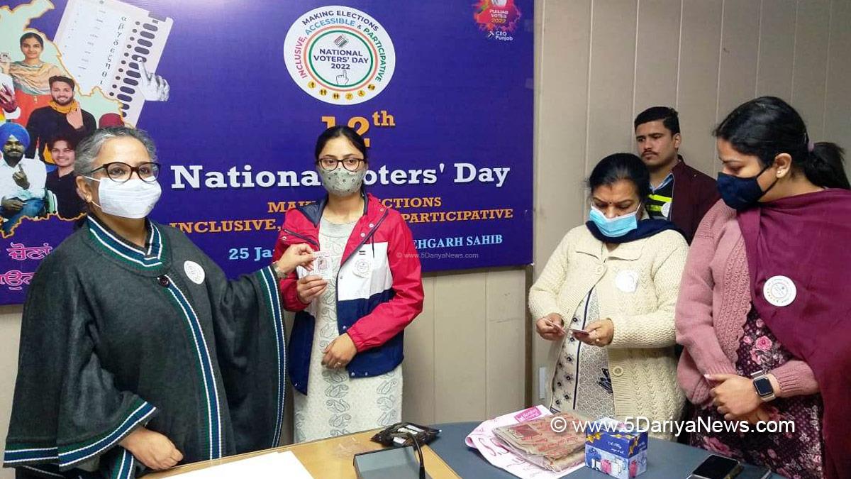 DC Fatehgarh Sahib, PoonamDeep Kaur, Fatehgarh Sahib, Deputy Commissioner Fatehgarh Sahib, National Voters Day 