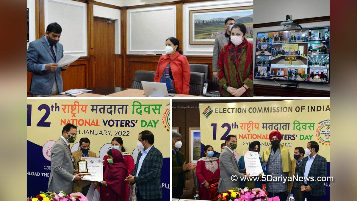 Arun Kumar Mehta, Dr. Arun Kumar Mehta, Kashmir, Jammu And Kashmir, Jammu & Kashmir, Chief Secretary Kashmir, National Voters’ Day
