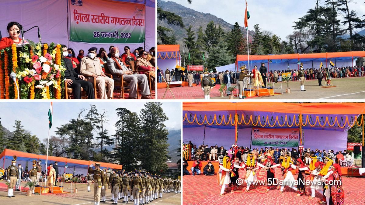 Sarveen Chaudhary, Himachal Pradesh, Himachal, Bharatiya Janata Party, BJP, BJP Himachal, Dharamshala, #RepublicDay, #26january, Republic Day, 73rd Republic Day, 73rd Republic Day of India, 26 january