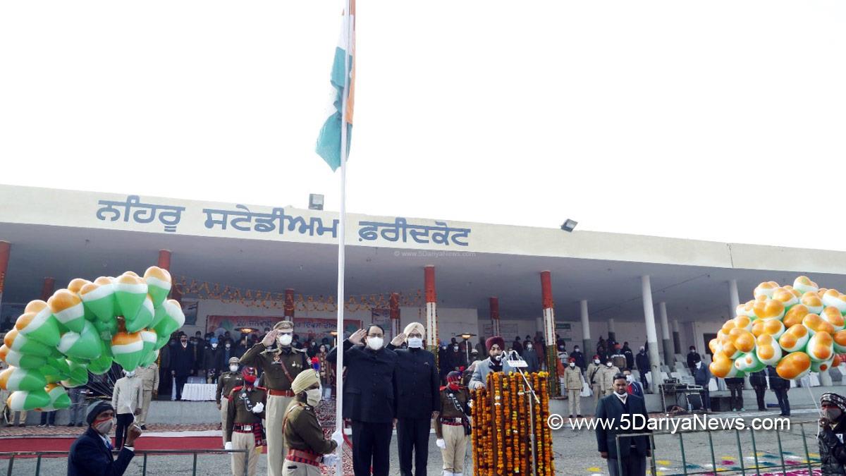 DC Faridkot, Vimal Kumar Setia, Deputy Commissioner Faridkot, Faridkot, #RepublicDay, #26january, Republic Day, 73rd Republic Day, 73rd Republic Day of India, 26 january