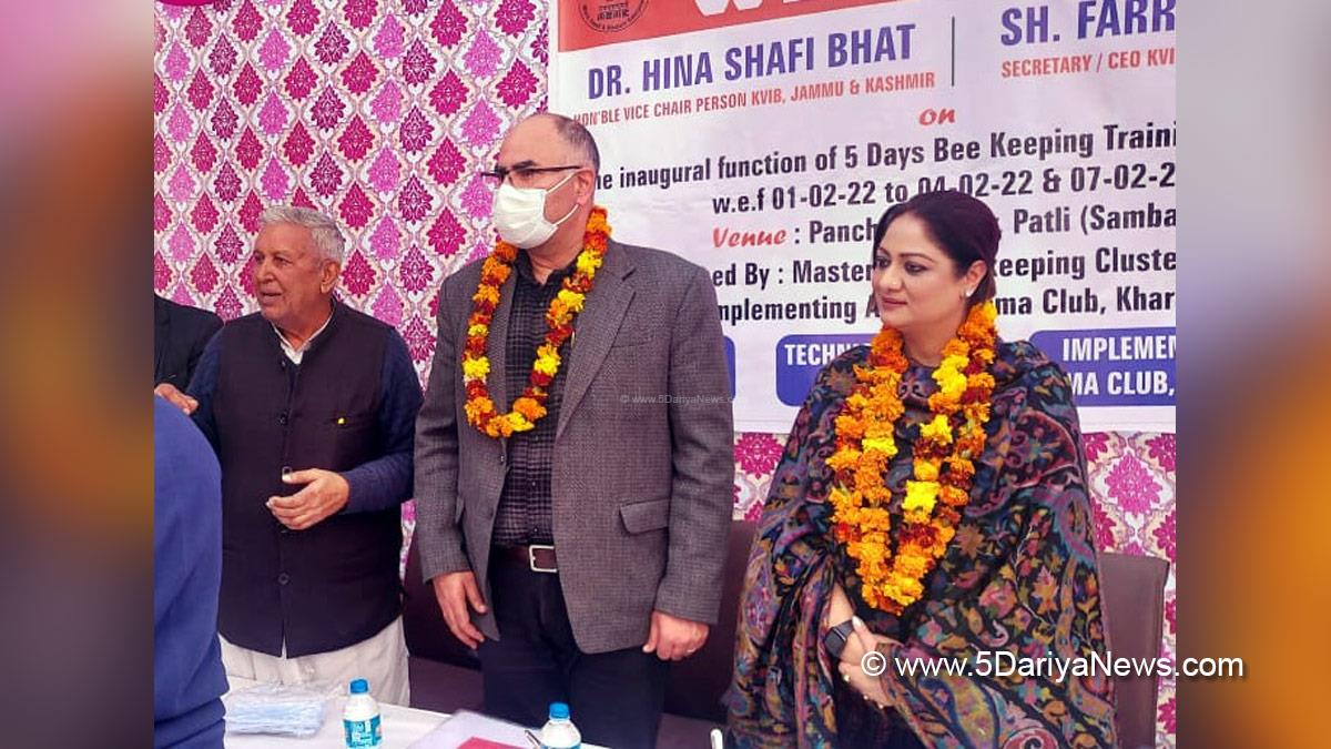 Hina Bhat, Kashmir, Jammu And Kashmir, Jammu & Kashmir, Jammu, J&K Khadi Villages and Industries Board, JKKVIB, Dr.Hina Shafi Bhat, KVIB