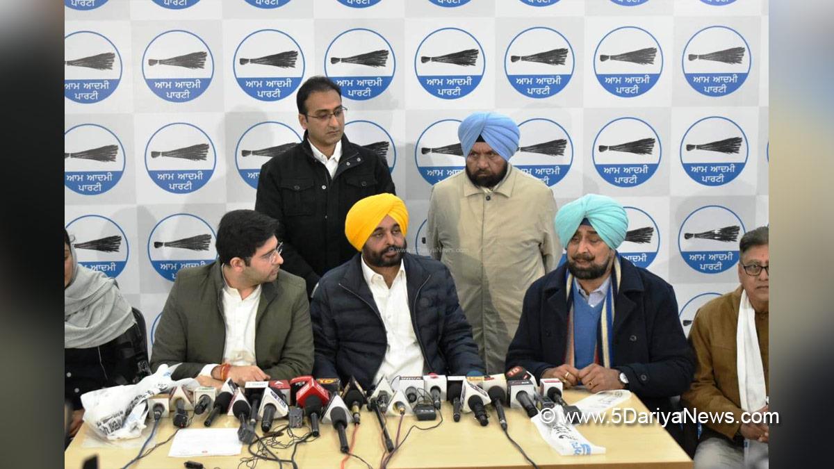 Bhagwant Mann, AAP, Aam Aadmi Party, Aam Aadmi Party Punjab, AAP Punjab, Jagmohan Singh Kang, Harchand Singh Barsat