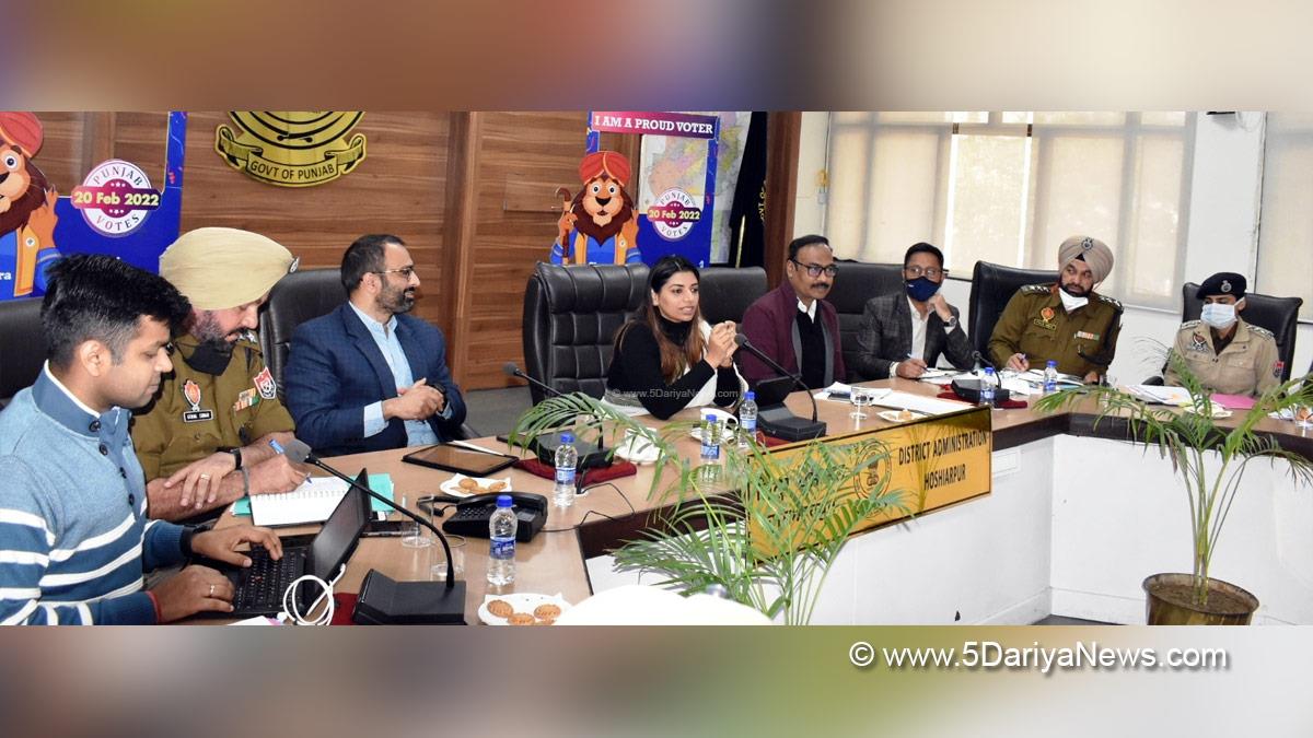 Punjab Election-2022, Punjab Election, Election Commision Punjab, ECI, Punjab Assembly Elections 2022, Election Commission of India, Chief Electoral Officer Punjab, DC Hoshiarpur, Deputy Commissioner Hoshiarpur, Apneet Riyait, Hoshiarpur