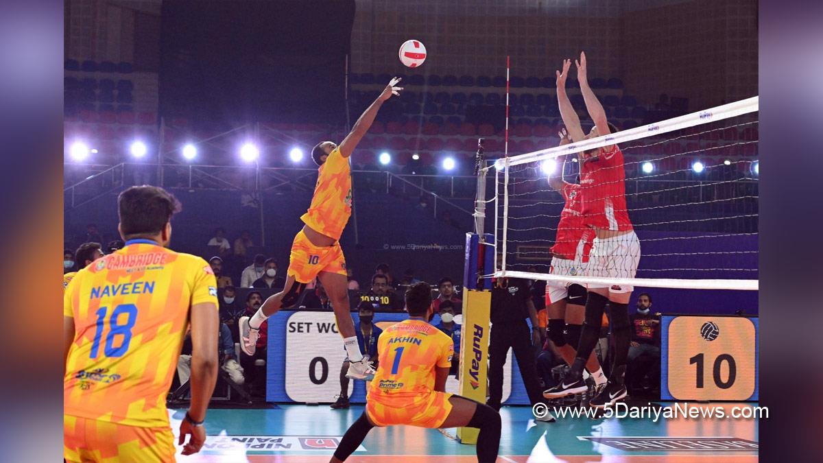 Sports News, Hyderabad, Prime Volleyball League, Volleyball, Calicut Heroes, Chennai Blitz