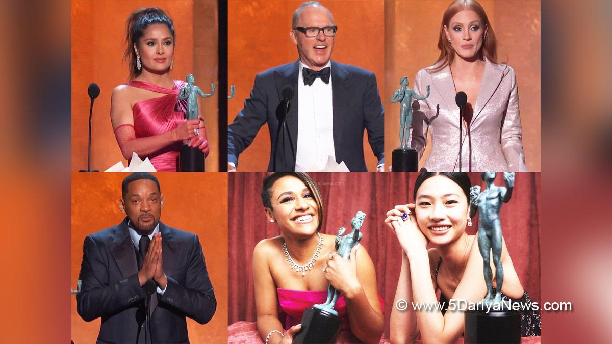 Hollywood, Los Angeles, Actor, Actress, Cinema, Movie, Will Smith, Michael Keaton, Jessica Chastian, SAG Awards 2022