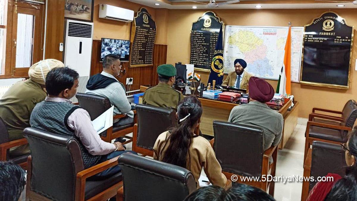 DC Faridkot, Vimal Kumar Setia, Deputy Commissioner Faridkot, Faridkot 