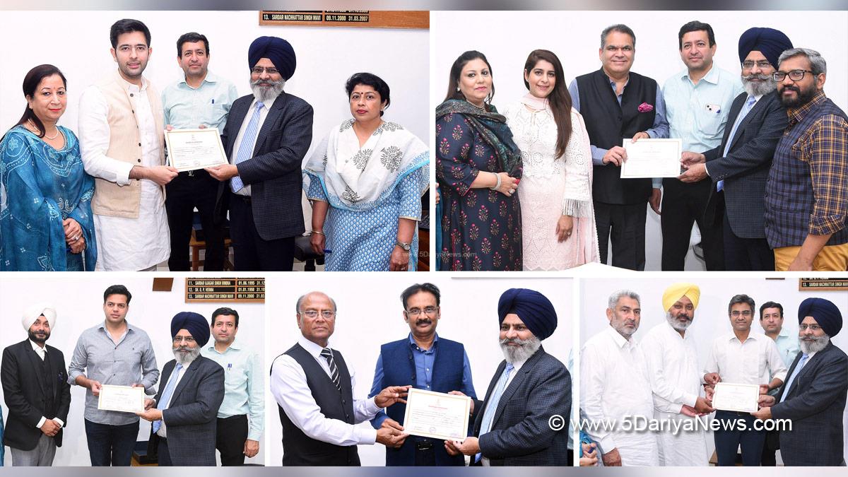 Raghav Chadha, AAP, Aam Aadmi Party, Aam Aadmi Party Punjab, AAP Punjab, Lal Chand Kataruchak, Harpal Singh Cheema, Sandeep Kumar Pathak, Ashok Mittal, Sanjeev Arora, Dr. S. Karuna Raju