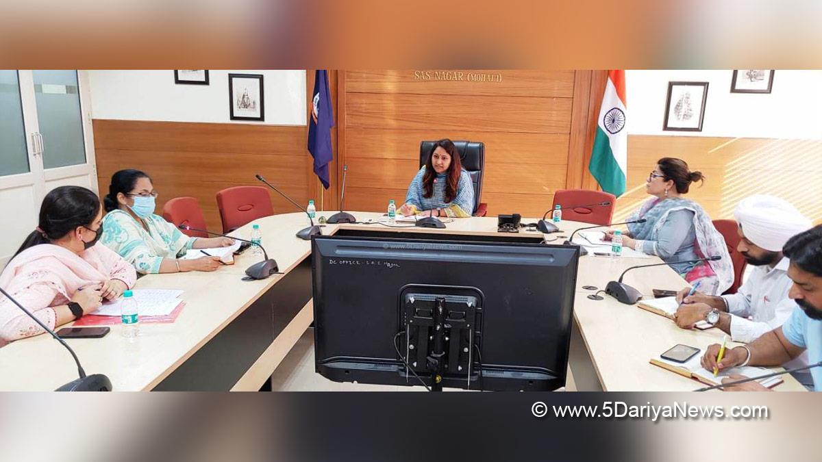 DC Mohali, Isha Kalia, Deputy Commissioner Mohali, S.A.S. Nagar, S.A.S. Nagar Mohali, Mohali, Sahibzada Ajit Singh Nagar