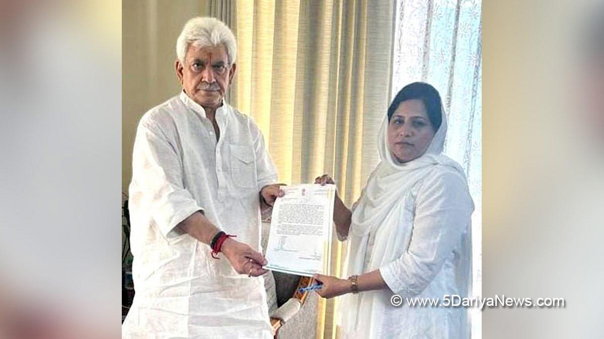 Manoj Sinha, Lieutenant Governor J&K, Raj Bhavan, Jammu, Srinagar, Kashmir, Jammu And Kashmir, Jammu & Kashmir, Shamshad Shan