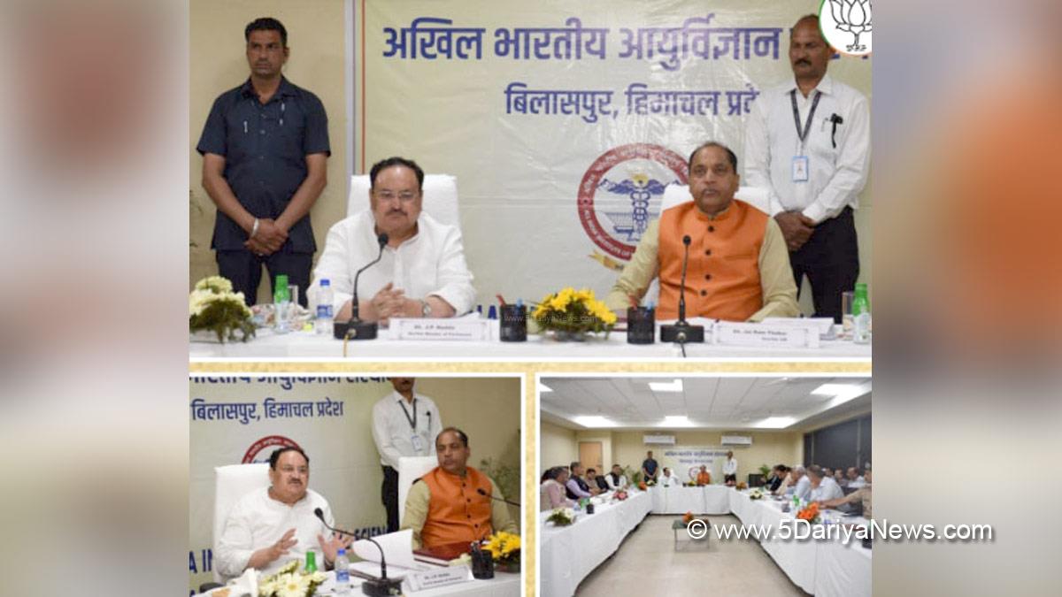 Jagat Prakash Nadda, BJP President, BJP, Bharatiya Janata Party, Jai Ram Thakur, Himachal Pradesh, Himachal, Bharatiya Janata Party, BJP, BJP Himachal, Shimla, Chief Minister of Himachal Pradesh, BJP Himachal Pradesh, AIIMS