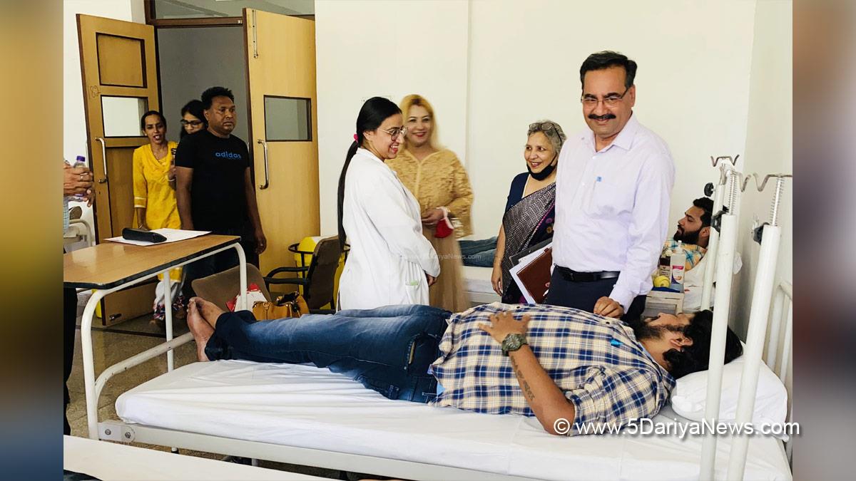 Rayat Bahra University, Rayat Bahra Group of Institutions, RBGI, Gurvinder Singh Bahra, Blood Camp, Red Ribbon Club, Red Cross Society, Blood Donation Camp, Blood Camp