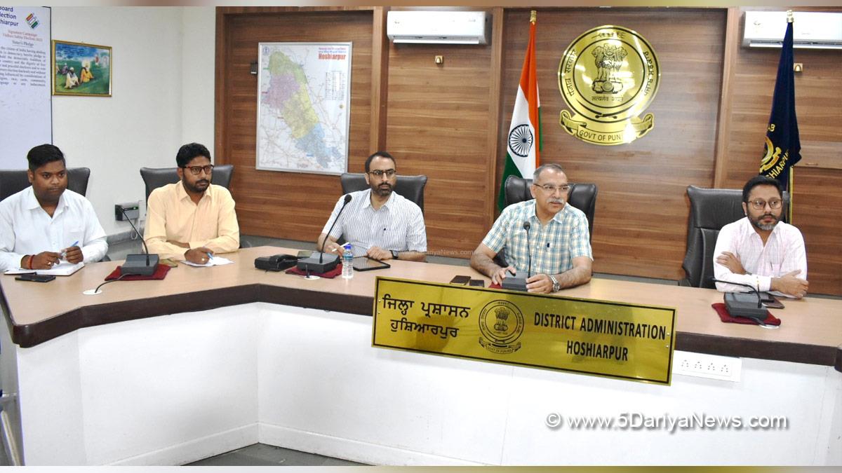 DC Hoshiarpur, Deputy Commissioner Hoshiarpur, Sandeep Hans, Hoshiarpur