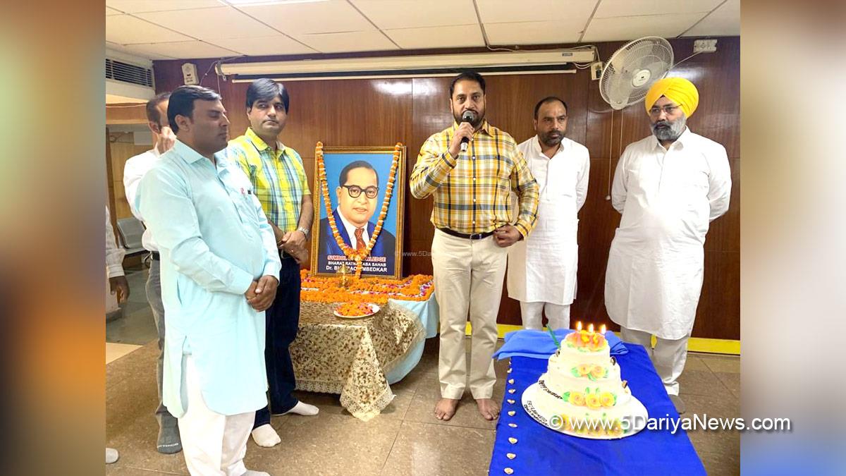 Amarjit Singh Jiti Sidhu, Mohali Municipal Corporation, Amrik Singh Somal, Kuljit Singh Bedi, S.A.S.Nagar, Mohali, S.A.S. Nagar Mohali, Punjab Congress, Sahibzada Ajit Singh  Nagar, Ambedkar Jayanti, Babasaheb Ambedkar, Baba Sahib Ambedkar, Dr. B R Ambedkar
