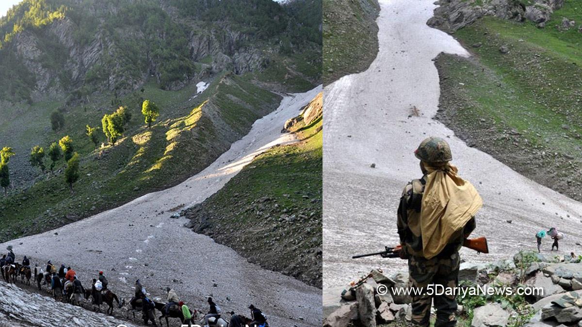 Religious , Amarnath Yatra , Jammu and Kashmir , Resume After Two Years, Yatender Kumar, Punjab National Bank, Shrine Board, Nitishwar Kumar, Shri Amarnathji Shrine Board, Jammu & Kashmir Bank, Punjab National Bank, YES Bank, Ladakh, Union Territory, Article 370, Lord Shiva, Amarnath, Ice Lingam, Pilgrimage