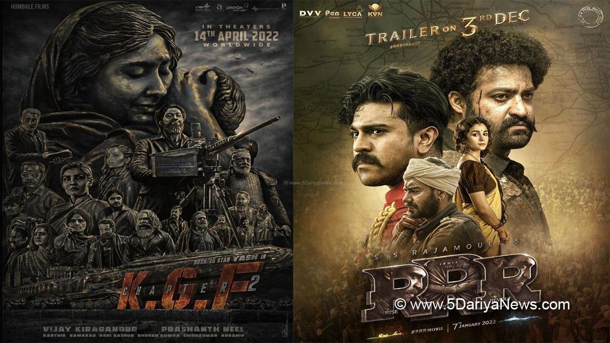  Tollywood, Sandalwood, Entertainment, Actor, Actress, Cinema, Movie, Heroine, RRR, KGF 2, Yash, Sanjay Dutt, Srinidhi Shetty, Sanjay Dutt, Raveena Tandon, Ram Charan, Jr NTR, KGF 3, Box office Collections