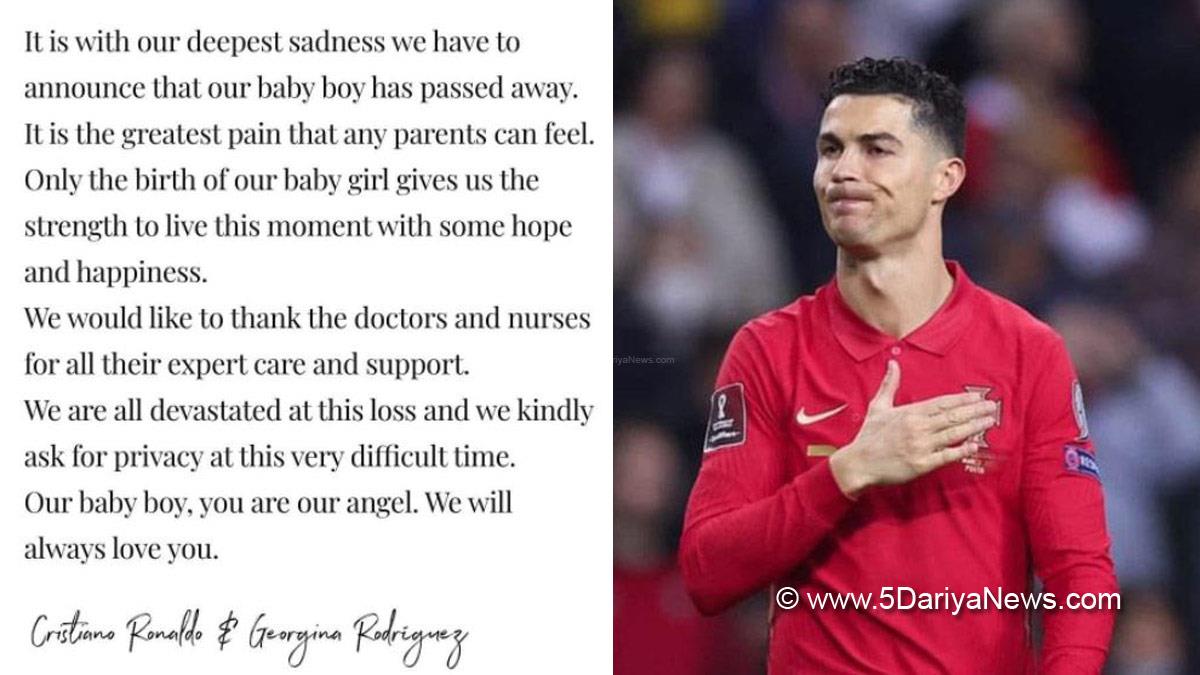 Sports News , Manchester United , Star Footballer , Cristiano Ronaldo , Football , Georgina Rodriguez , Newborn Boy Dies, Eva, Mateo