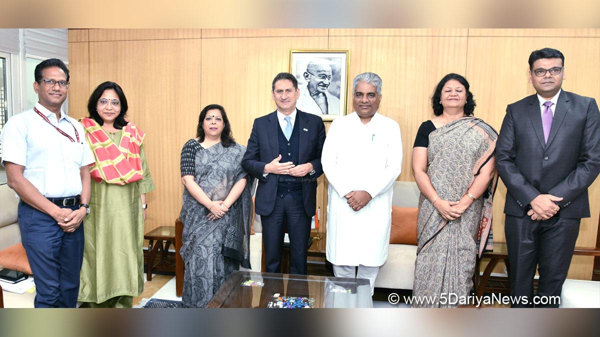 Bhupender Yadav, BJP, Bharatiya Janata Party, Union Minister of Environment, Forest and Climate Change, Bhupender Yadav, H.E. Francesco La Camera Director General, International Renewable Energy Agency, IRENA