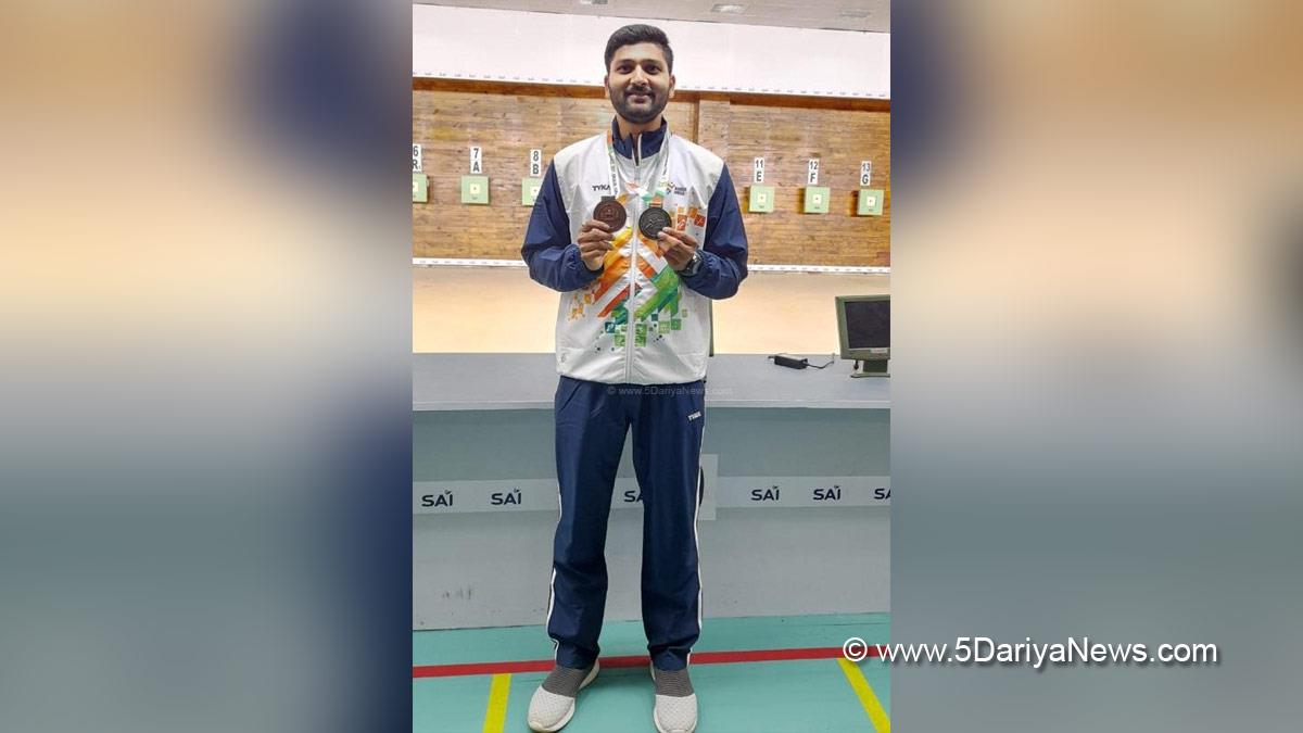 Sports News, Shooting, KIUG Bronze Medallist, Gajanan Shahadev Khandagale