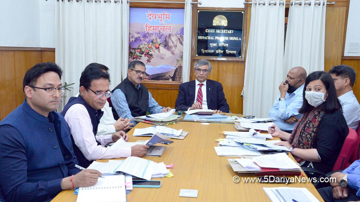 Chief Secretary Himachal Pradesh, Ram Subhag Singh, Himachal Pradesh, Shimla, Chief Secretary Himachal