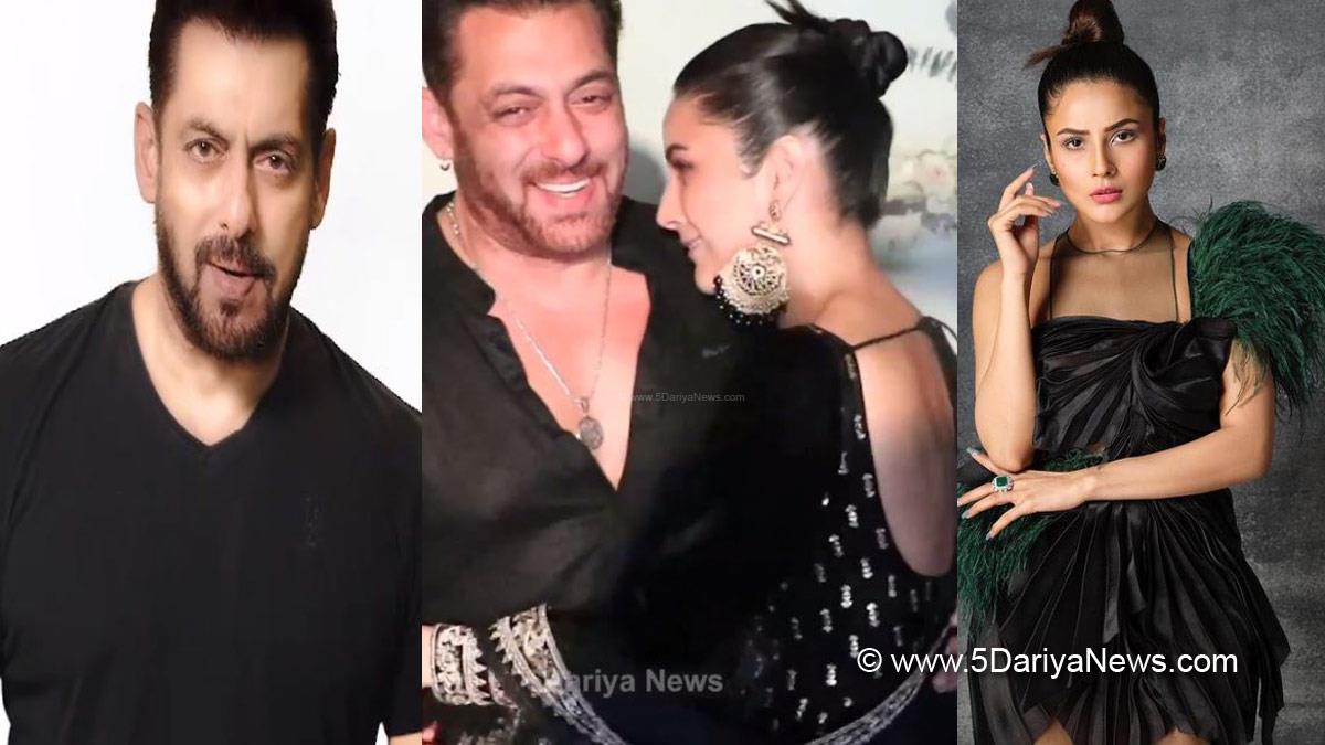 Salman Khan , Bollywood , Entertainment , Mumbai , Actor , Cinema , Hindi Films , Movie , Mumbai News , Shehnaaz Gill , Shehnaaz Kaur Gill , Arpita Eid Party , Eid Party , Eid Ul Fitr , Eid 2022