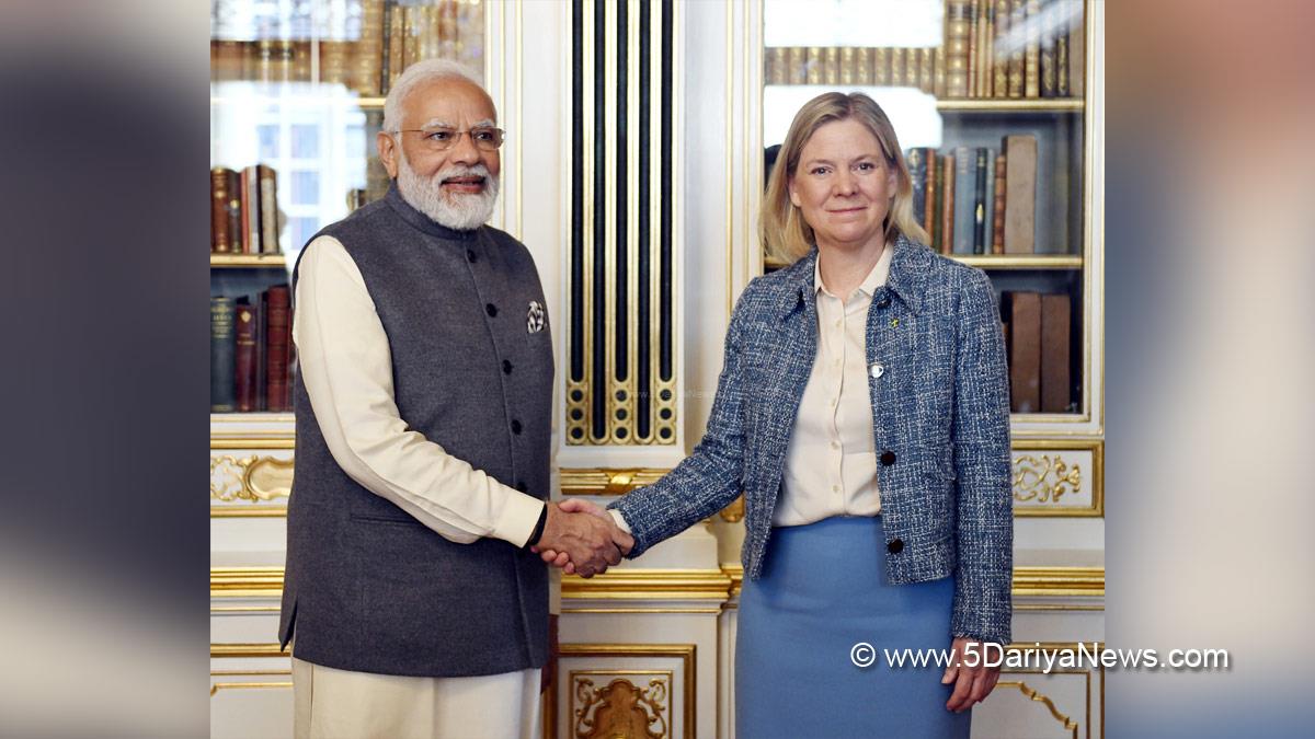 Narendra Modi, Modi, BJP, Bharatiya Janata Party, Prime Minister of India, Prime Minister, Narendra Damodardas Modi, Copenhagen, Denmark, H.E. Ms. Magdalena Andersson 