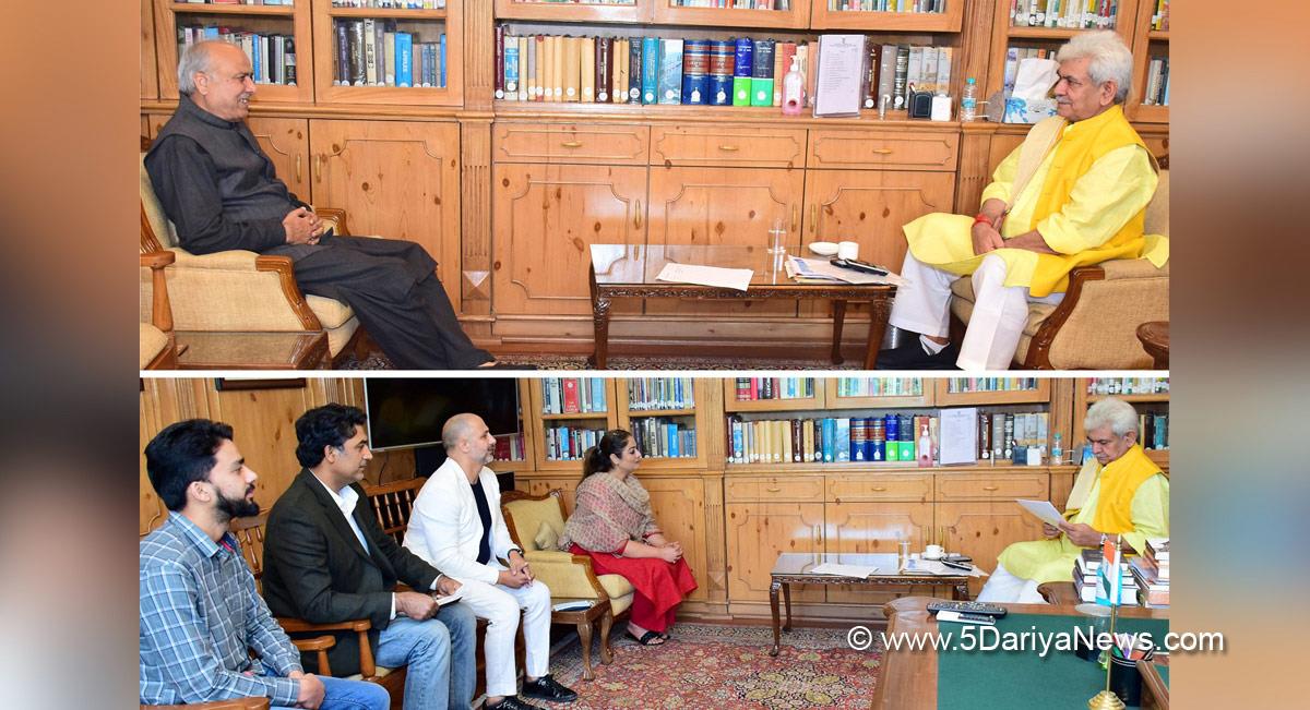Manoj Sinha, Lieutenant Governor J&K, Raj Bhavan, Jammu, Srinagar, Kashmir, Jammu And Kashmir, Jammu & Kashmir, Hasnain Masoodi, Member of Parliament Anantnag