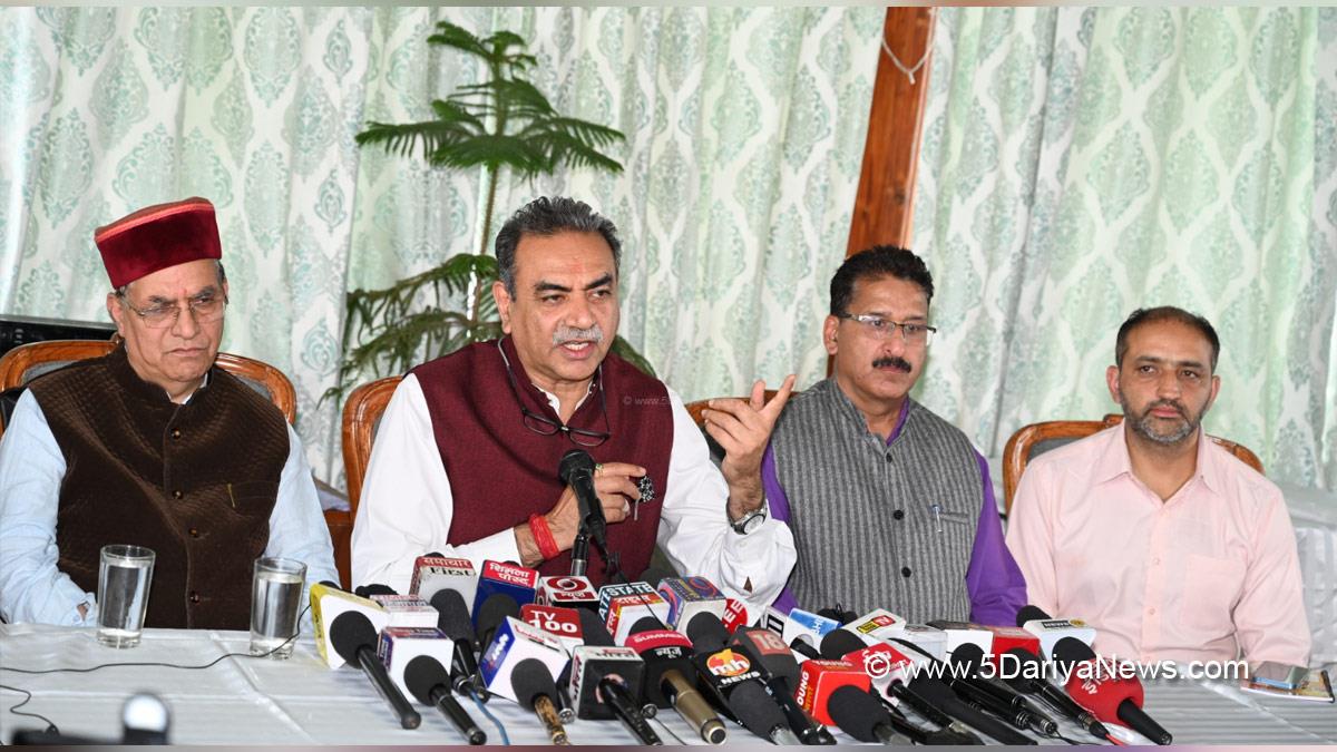 Sanjay Tandon, BJP State Co Incharge Sanjay Tandon, Shimla, Himachal Pradesh, Saudan Singh, Avinash Rai khanna, Suresh kashyap