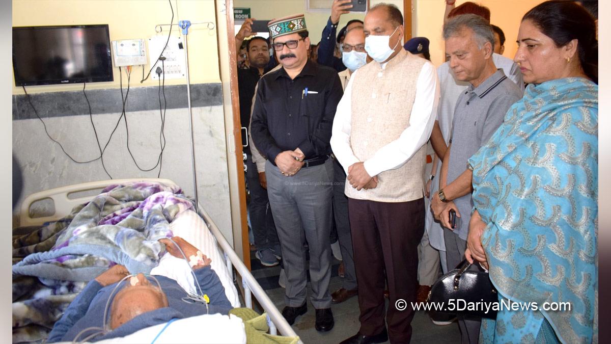 Jai Ram Thakur, Himachal Pradesh, Himachal, Bharatiya Janata Party, BJP, BJP Himachal, Shimla, Chief Minister of Himachal Pradesh, BJP Himachal Pradesh, Regional Hospital Mandi, Pandit Sukh Ram, Govind Singh Thakur, Himachal Pradesh, Himachal, Bharatiya Janata Party, BJP, BJP Himachal, Kullu