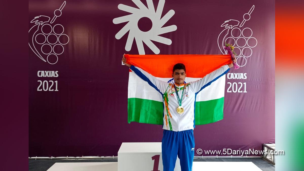 Sports News, Abhinav Deshwal, Deaflympics, 10M Air Pistol, Gold Medal, 24th Deaflympics 2021